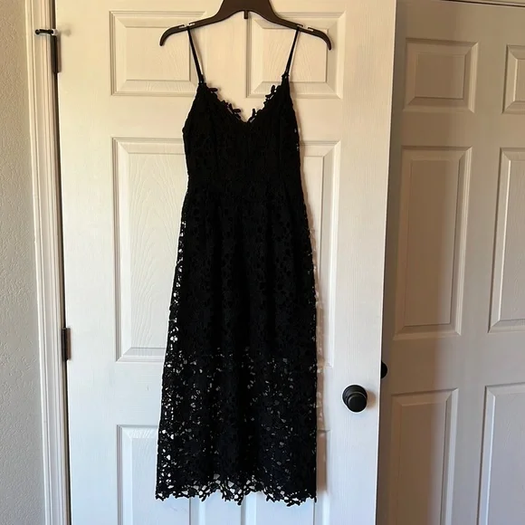 knee length dresses for ladies Astrid Lace Midi Dress